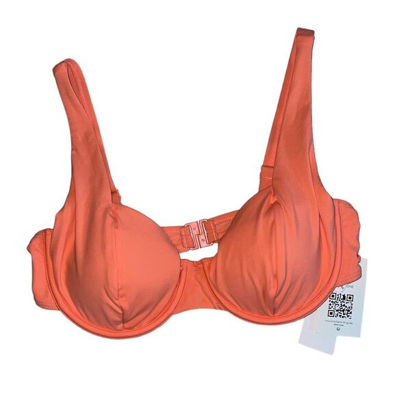 Roxy Women's Standard Solid Beach Classics Underwire D-Cup Bikini Top Sz M - Picture 3 of 9